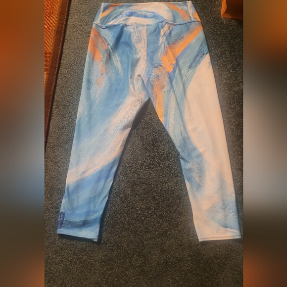 Debbie DANNHEISSER Leggings capri Fine Art  High Waist Women's L Beach Suncoast - Picture 4 of 5